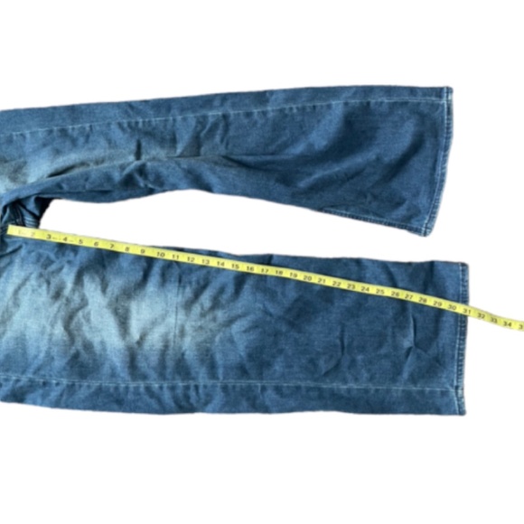 Old Navy Blue High Rise Wow Wide Leg Jeans Size 10 New with Tag - Picture 6 of 8